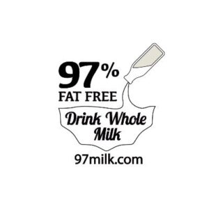 97 Milk logo on the peoples hub