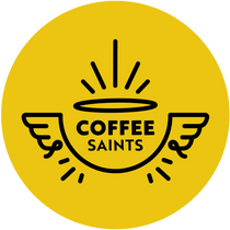 Coffee Saints logo on the peoples hub
