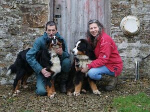 South Yeo Farm photo of owners and their dogs, on the peoples hub