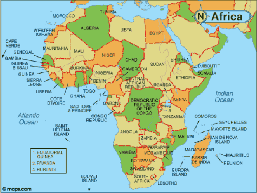 Map of Africa image