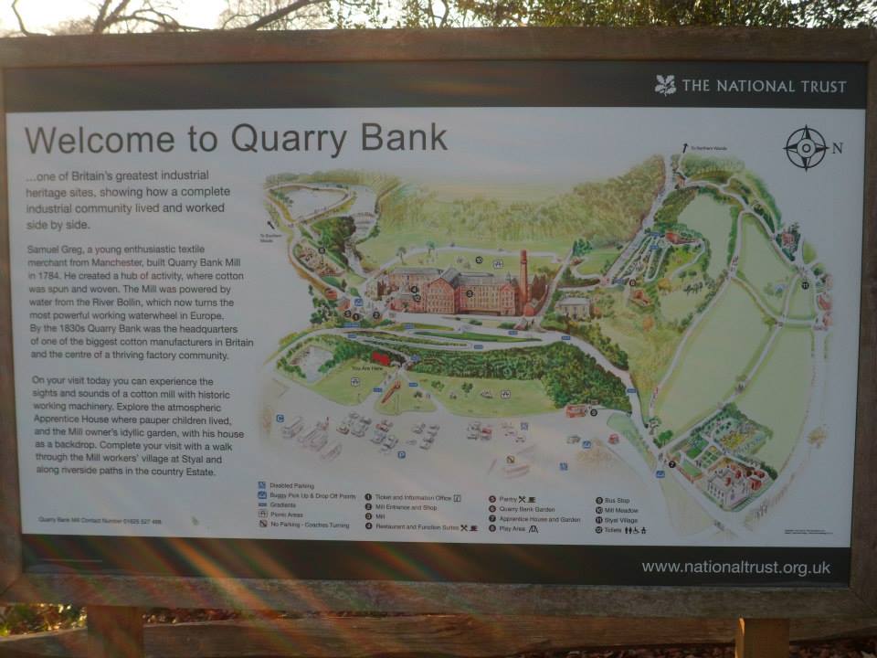 Quarry Bank Mill map