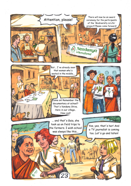 Biodiversity Is Life: Navdanya international comic strip book