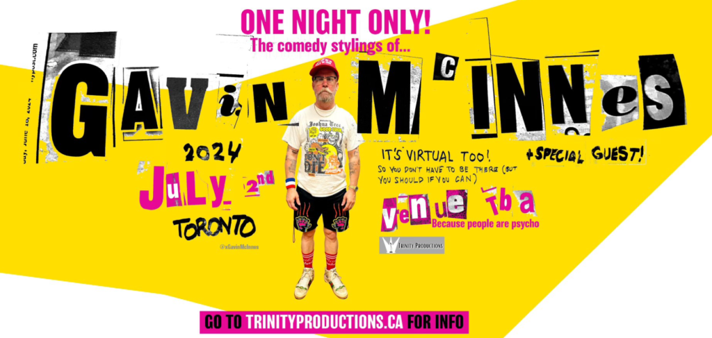 Comedy in Toronto, July 2nd, One night comedy, poster